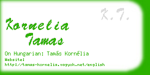 kornelia tamas business card